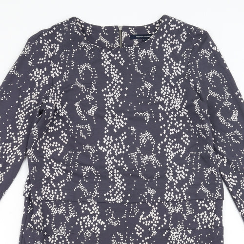 French Connection Womens Purple Geometric  Shift  Size 10