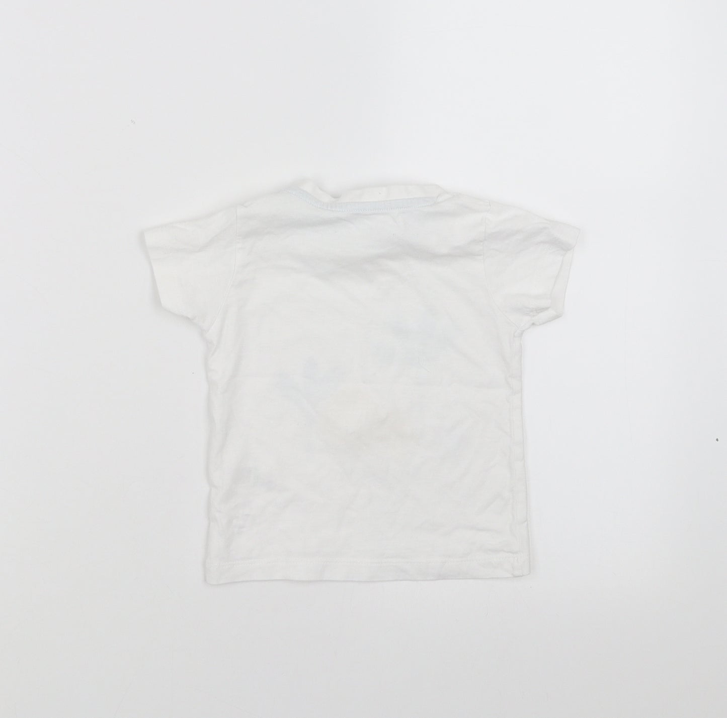 Matalan Baby White   Basic T-Shirt Size 9-12 Months  - best friends