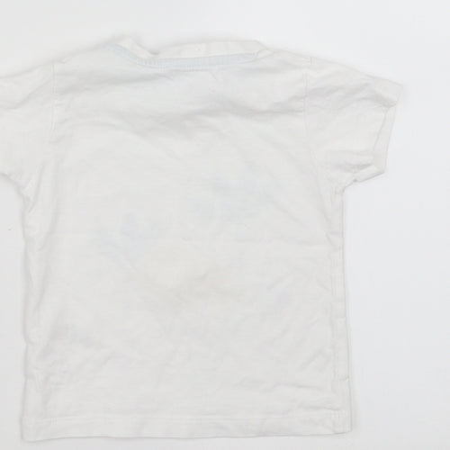 Matalan Baby White   Basic T-Shirt Size 9-12 Months  - best friends