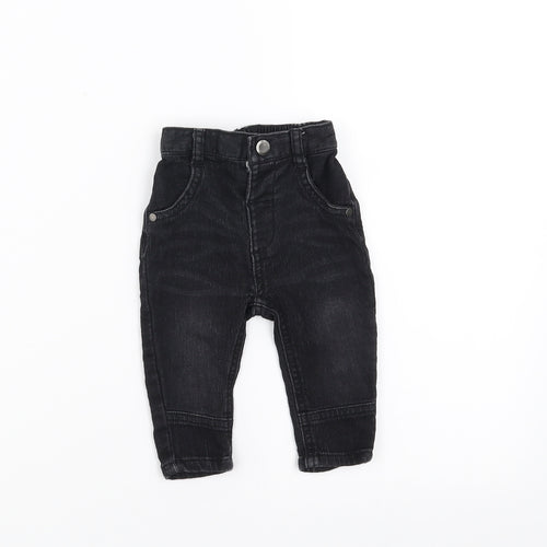 George Baby Black  Denim  Jeans Size 3-6 Months
