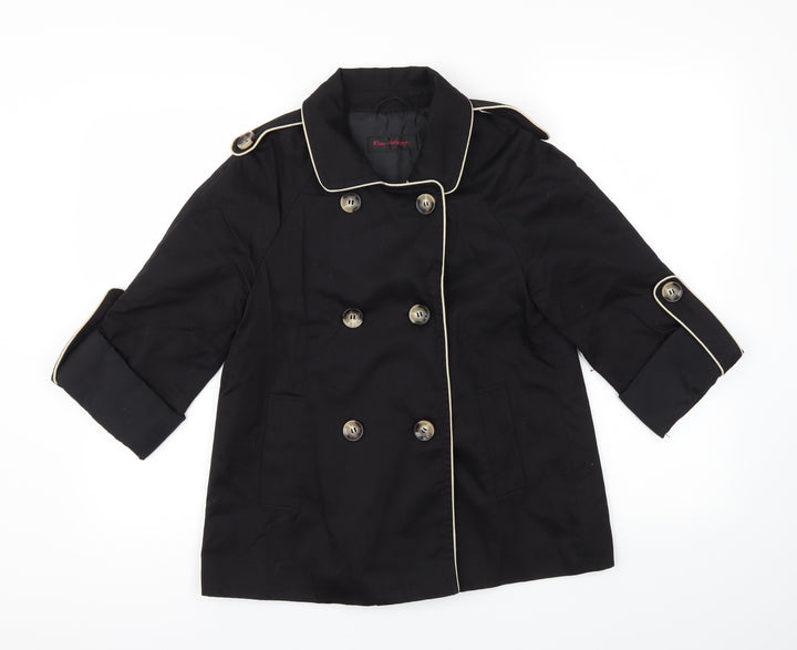 Miss Selfridge Womens Black Jacket Size 8