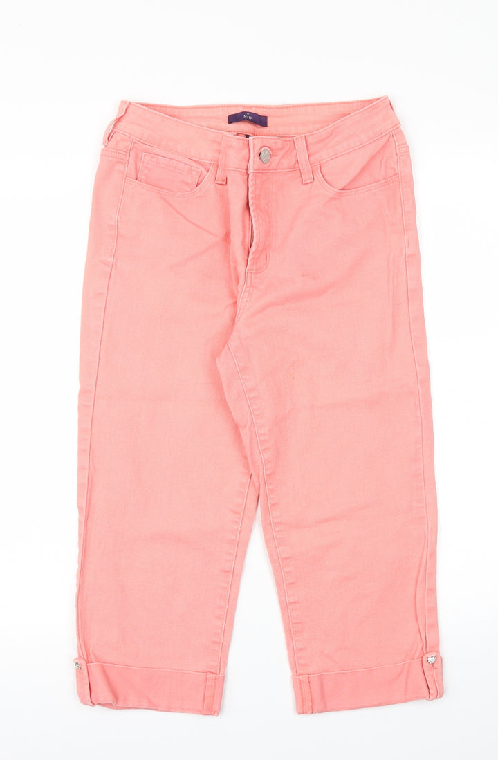 YNXDJ Womens Pink Capri Jeans Size 6 L20 in