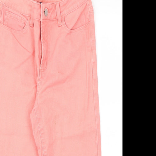 YNXDJ Womens Pink   Capri Jeans Size 6 L20 in