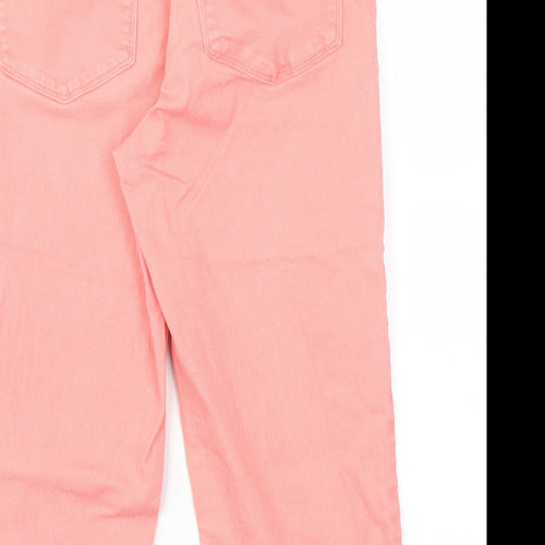 YNXDJ Womens Pink   Capri Jeans Size 6 L20 in