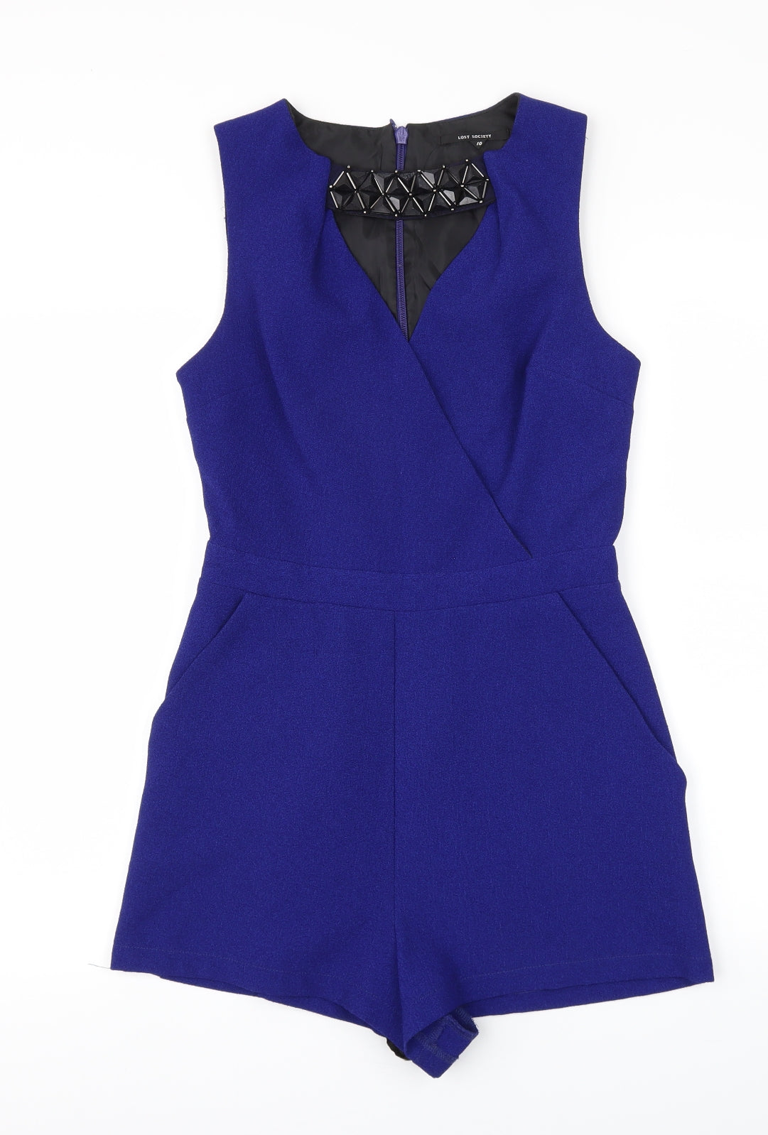 LOST SOCIETY  Womens Blue   Jumpsuit One-Piece Size 10