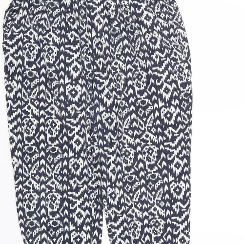 ESMARA Womens Blue Floral  Jogger Trousers Size M L24 in - Stretch waistband