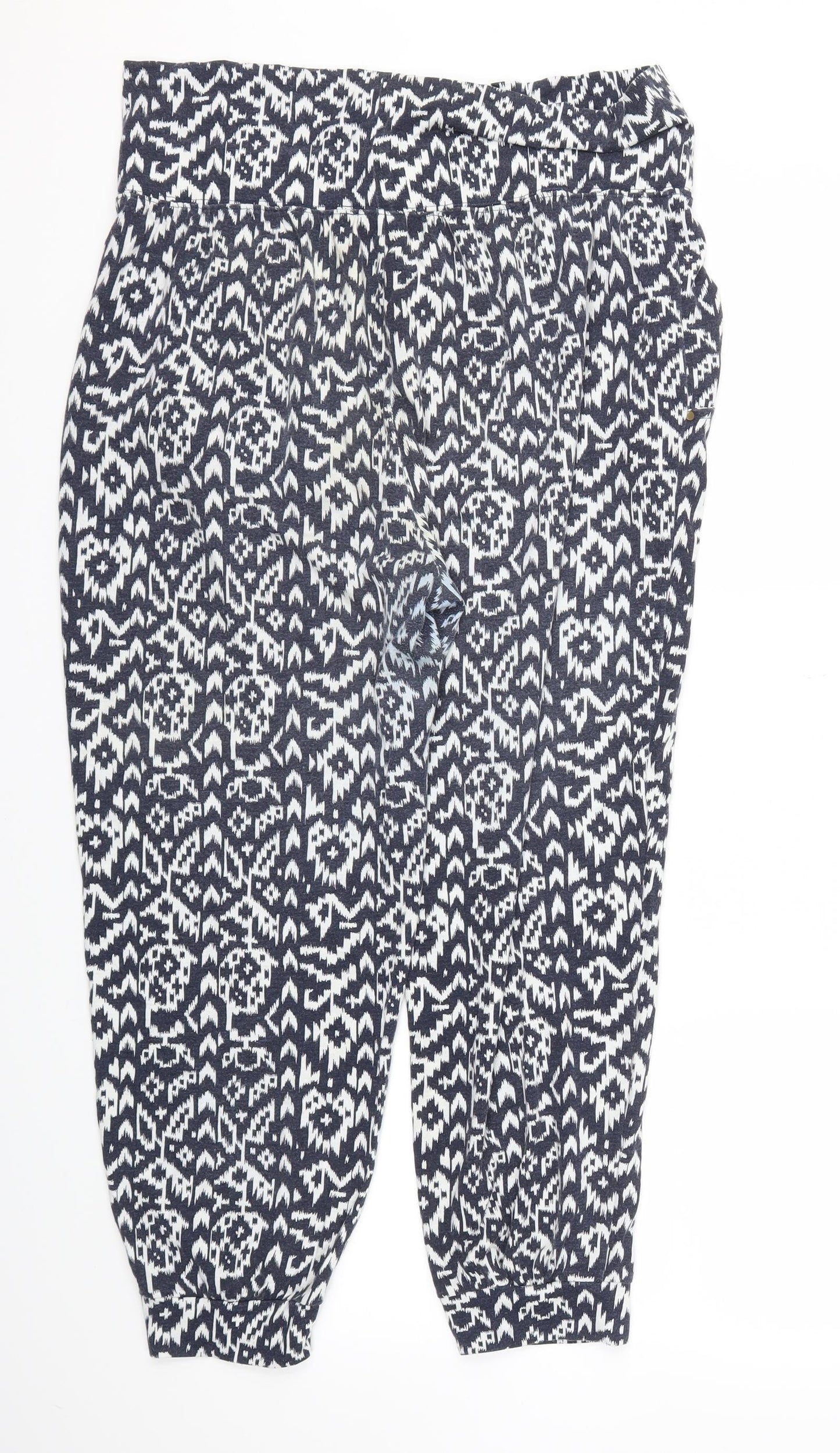 ESMARA Womens Blue Floral  Jogger Trousers Size M L24 in - Stretch waistband