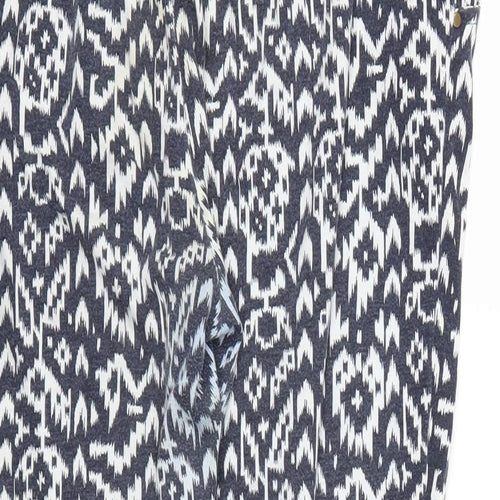 ESMARA Womens Blue Floral  Jogger Trousers Size M L24 in - Stretch waistband
