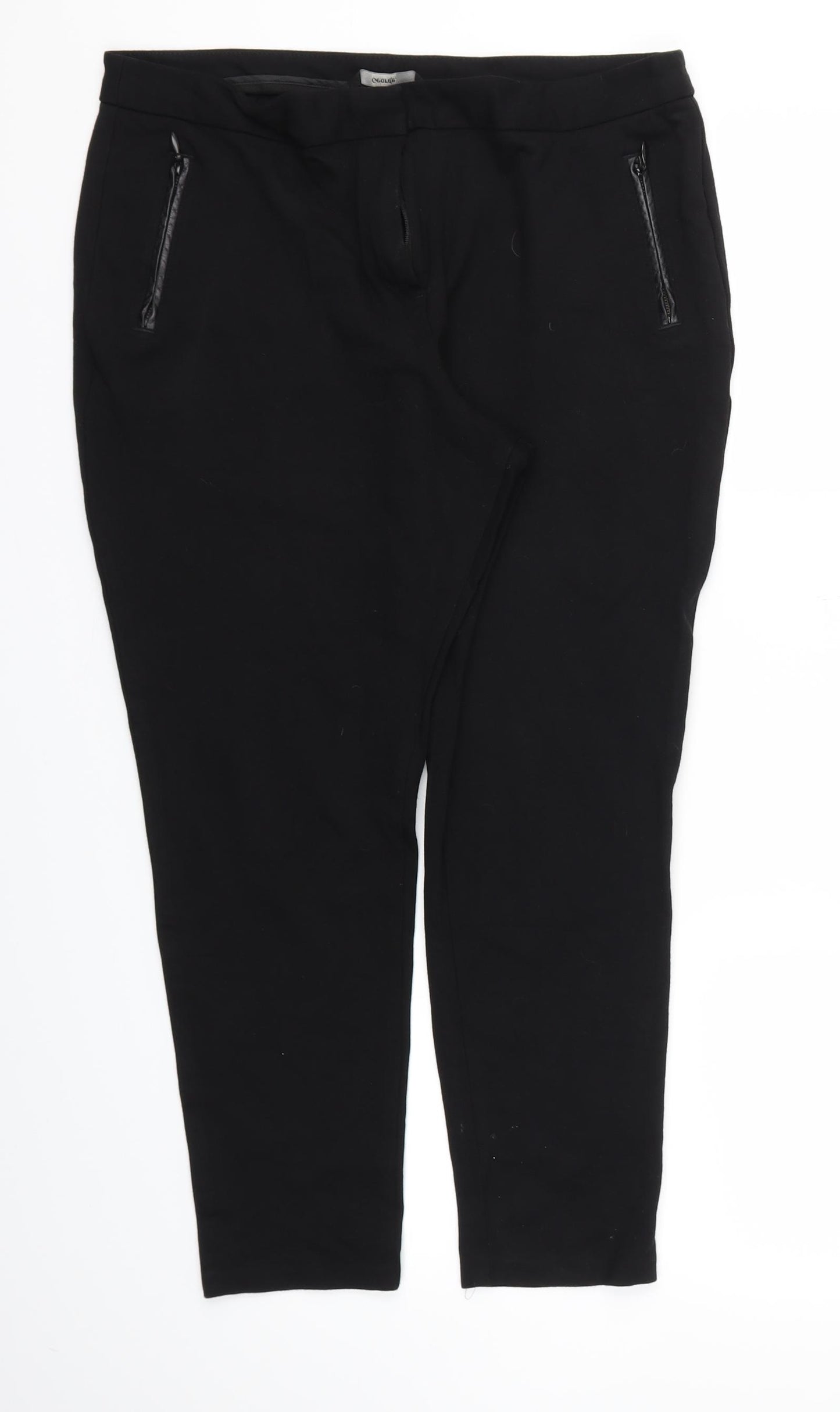George Womens Black   Trousers  Size 16 L25 in