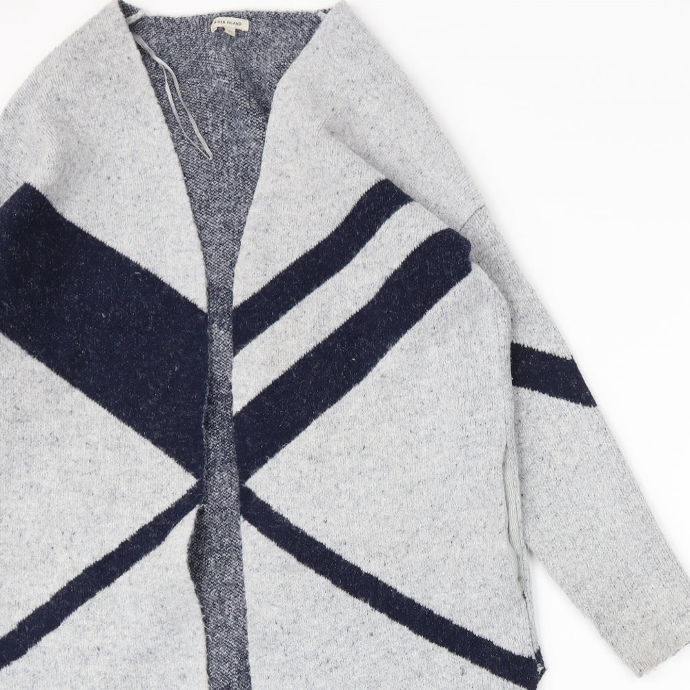 River Island Womens Grey   Cardigan Jumper Size 10