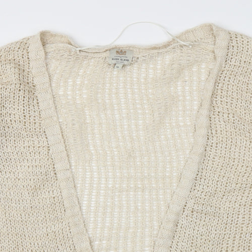 River Isand Womens Beige   Cardigan Jumper Size 10