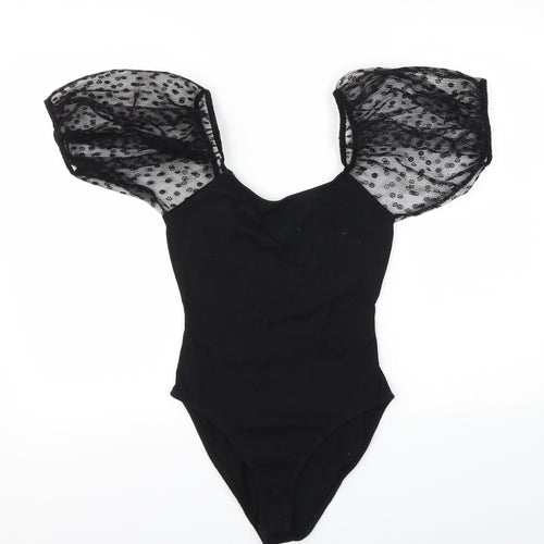 Primark Womens Black   Bodysuit One-Piece Size S