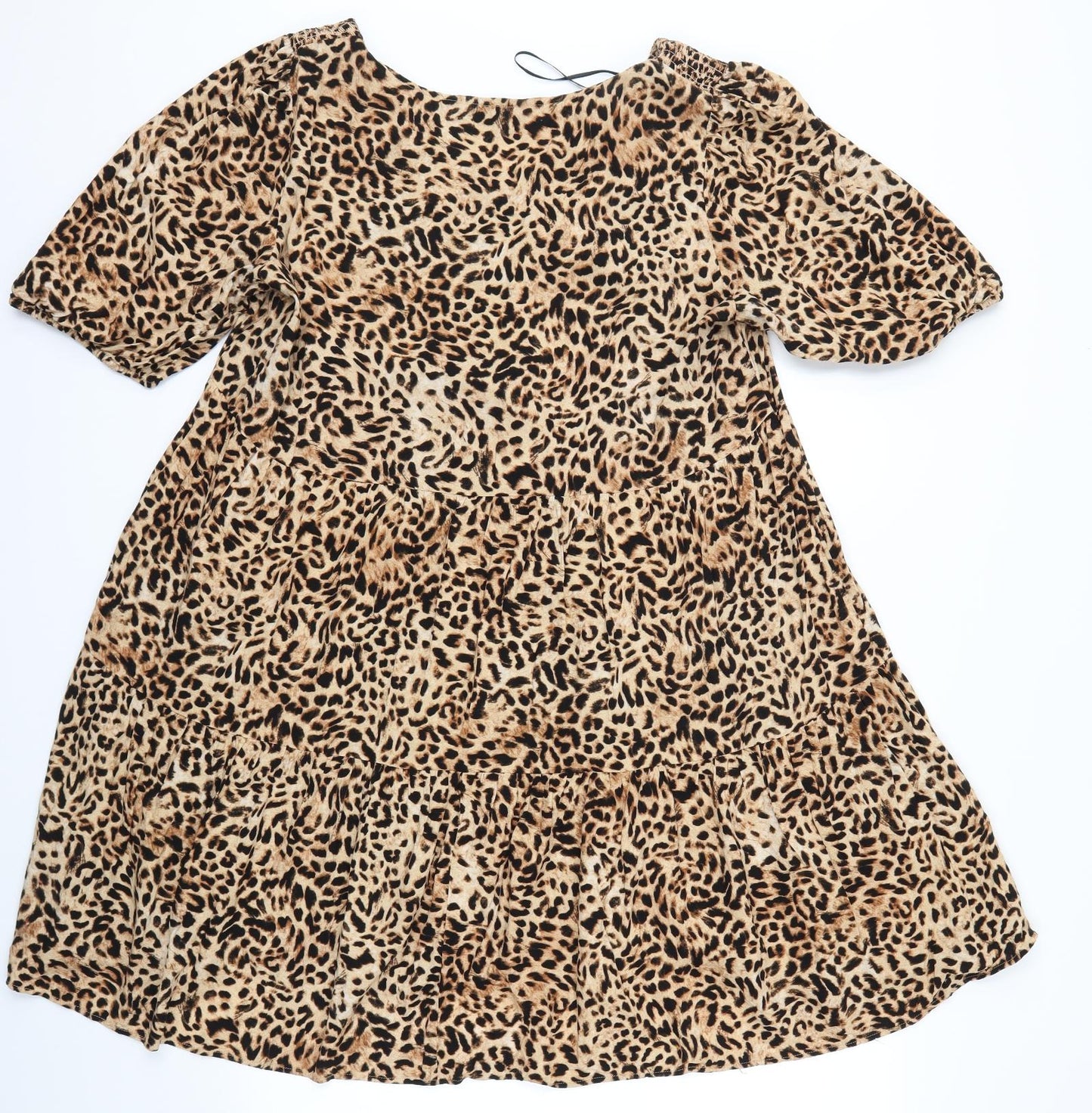 F&F Womens Brown Animal Print  Fit & Flare  Size 16