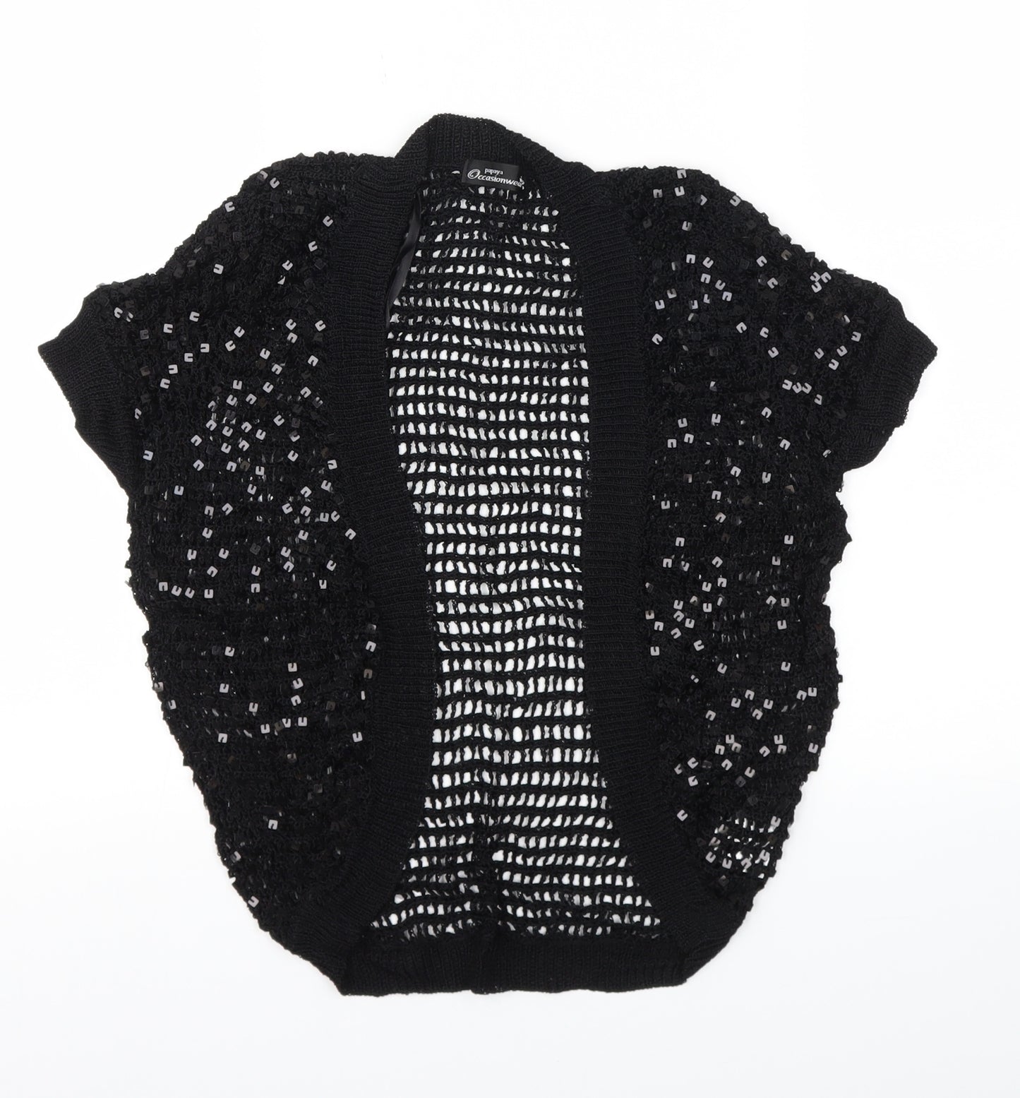 Papaya Womens Black   Cardigan Jumper Size 14