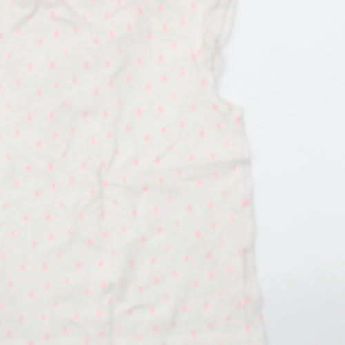 Disney Baby White Animal Print  Basic T-Shirt Size 12-18 Months