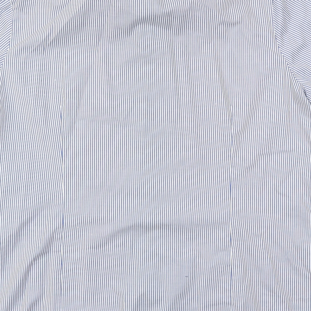 OLYMP  Mens Blue Striped   T-Shirt Size 17