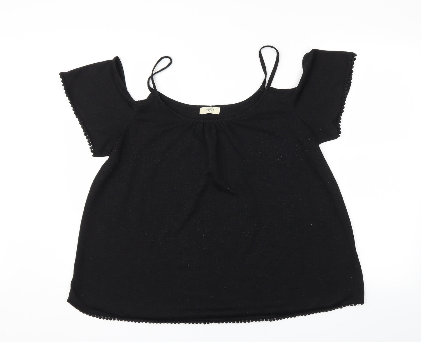 Matalan Womens Black   Basic T-Shirt Size 16