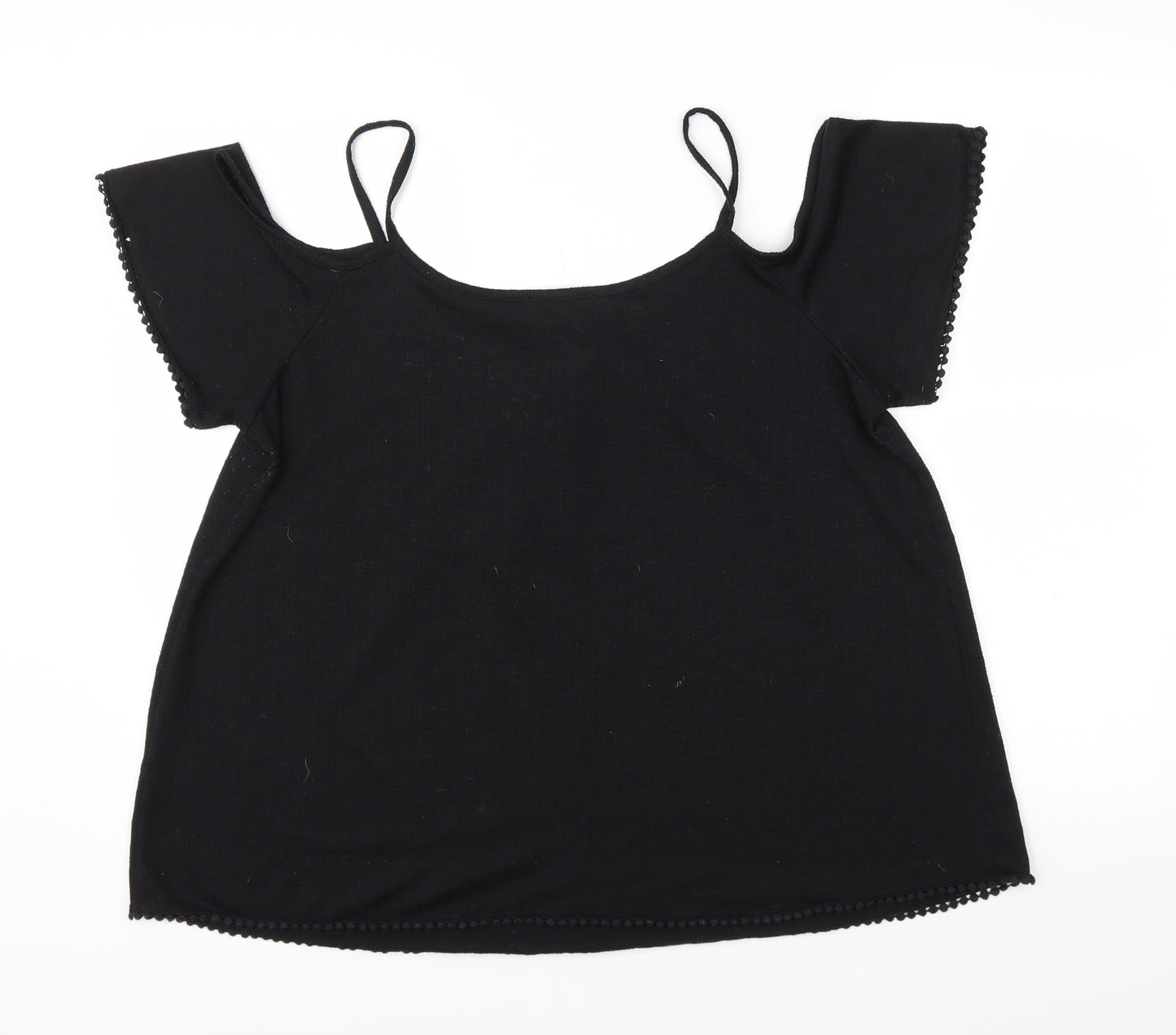 Matalan Womens Black   Basic T-Shirt Size 16