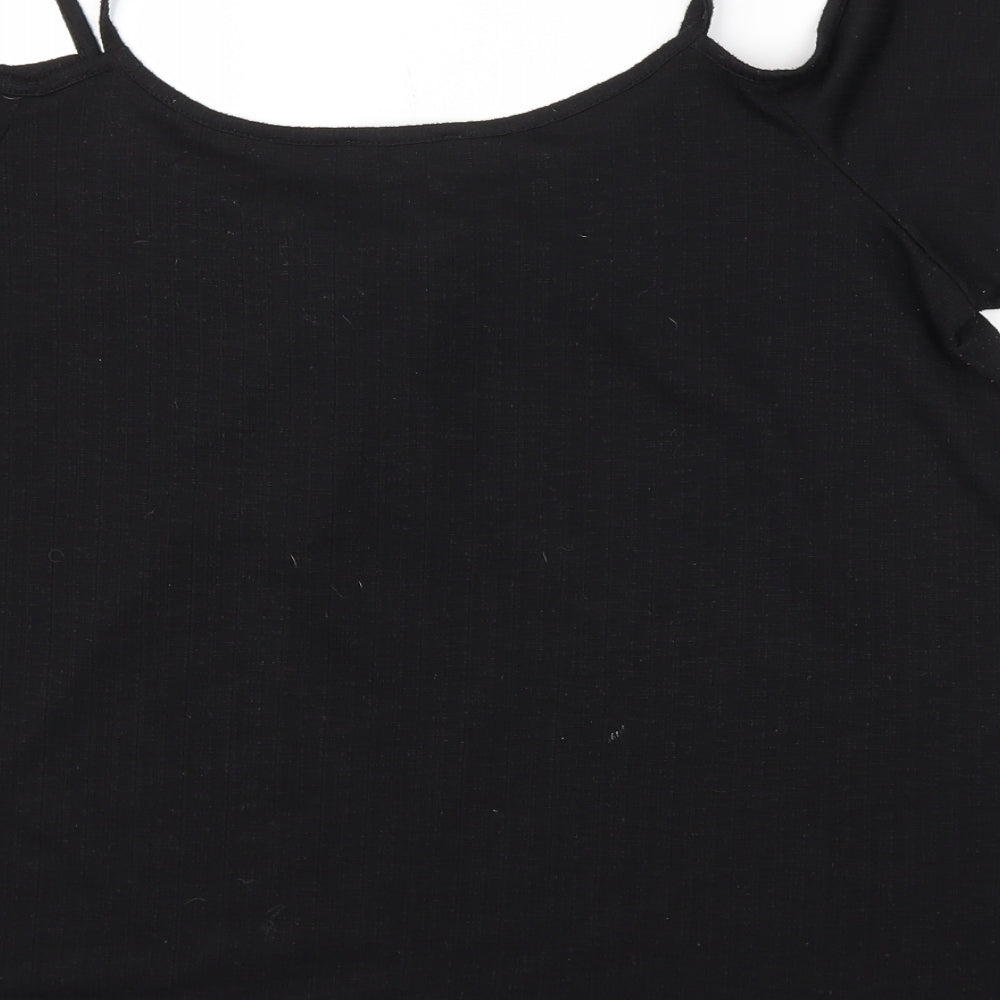 Matalan Womens Black   Basic T-Shirt Size 16