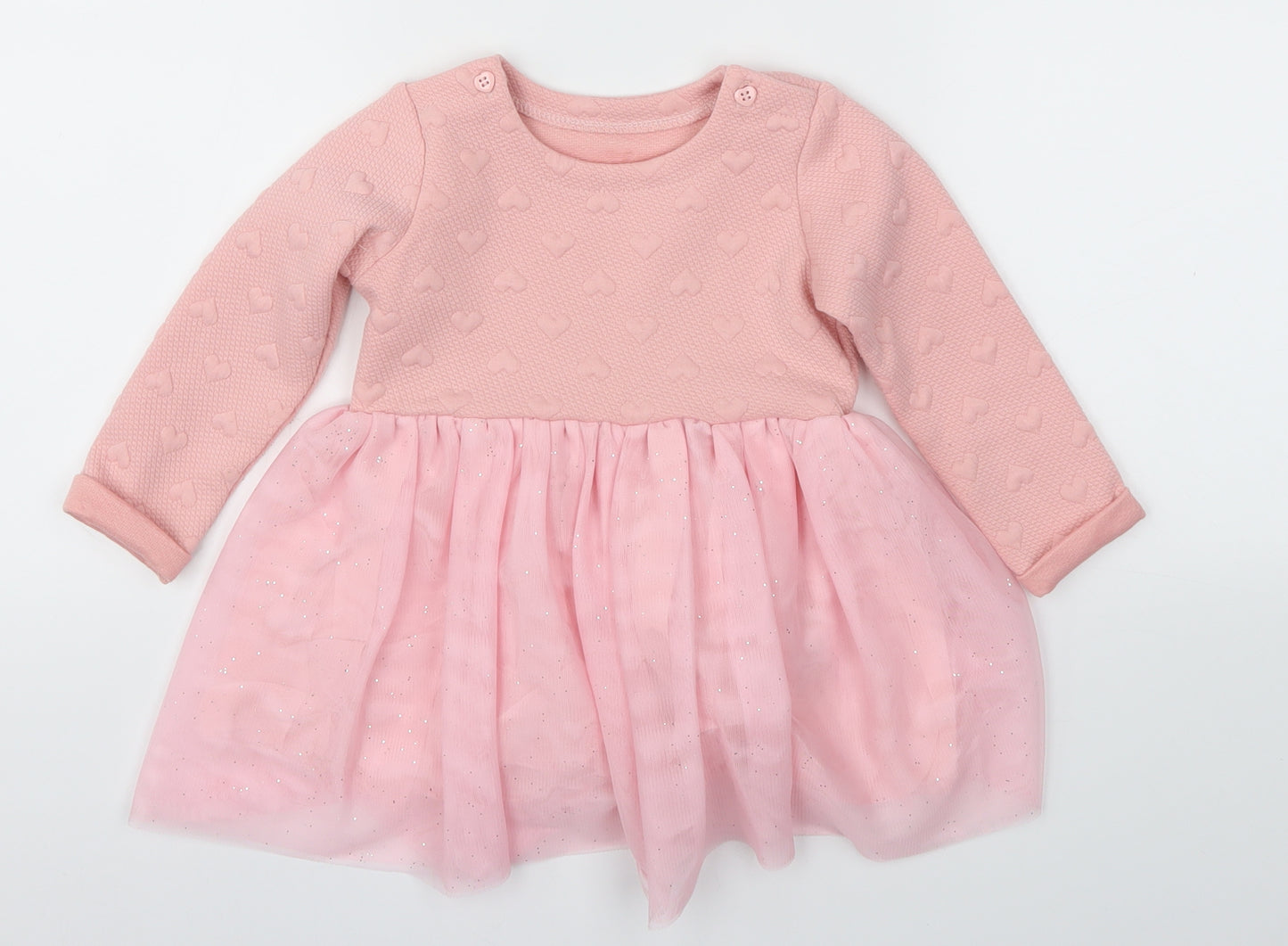 TU Girls Pink   Fit & Flare  Size 12-18 Months