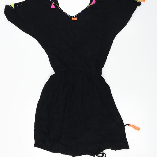 Papaya  Womens Black   Basic T-Shirt Size S