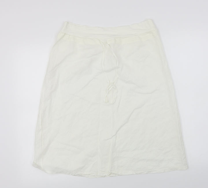 misto Womens Ivory   A-Line Skirt Size 2XL
