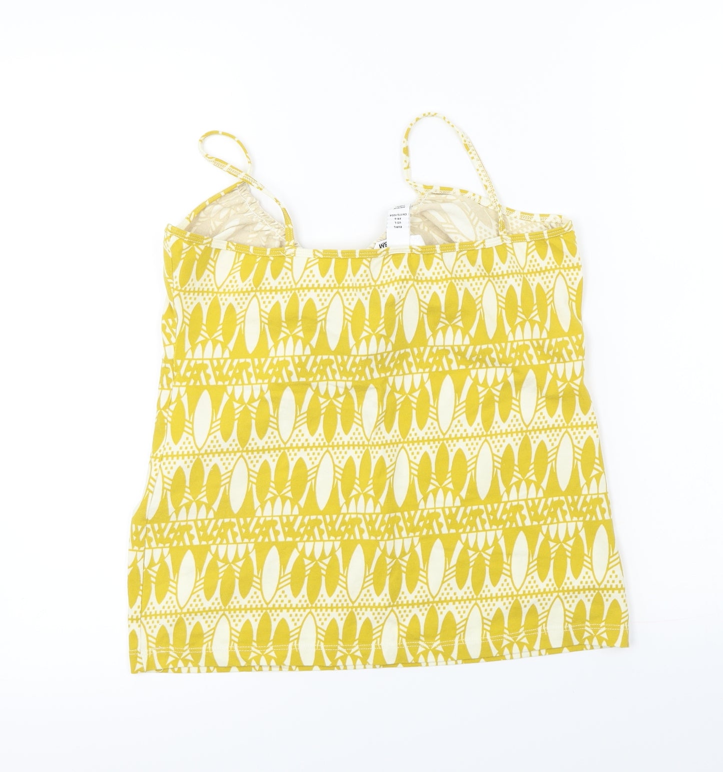 H&M  Womens Yellow   Basic T-Shirt Size L
