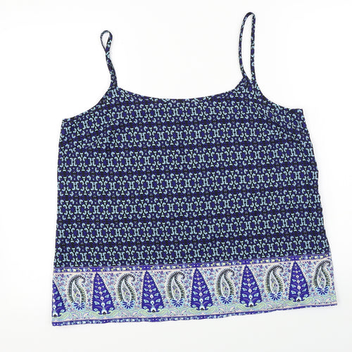 Atmosphere  Womens Blue Floral  Basic Blouse Size 18