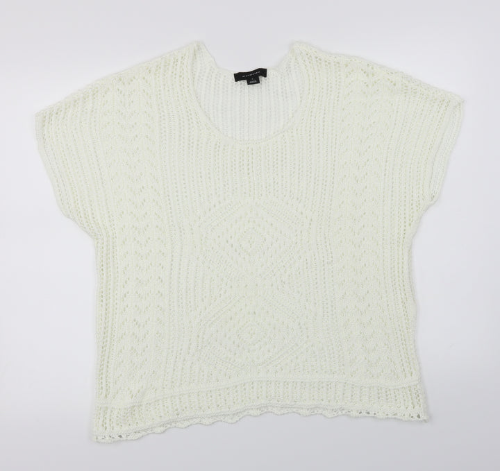 Atmosphere Womens Ivory Pullover Jumper Size S