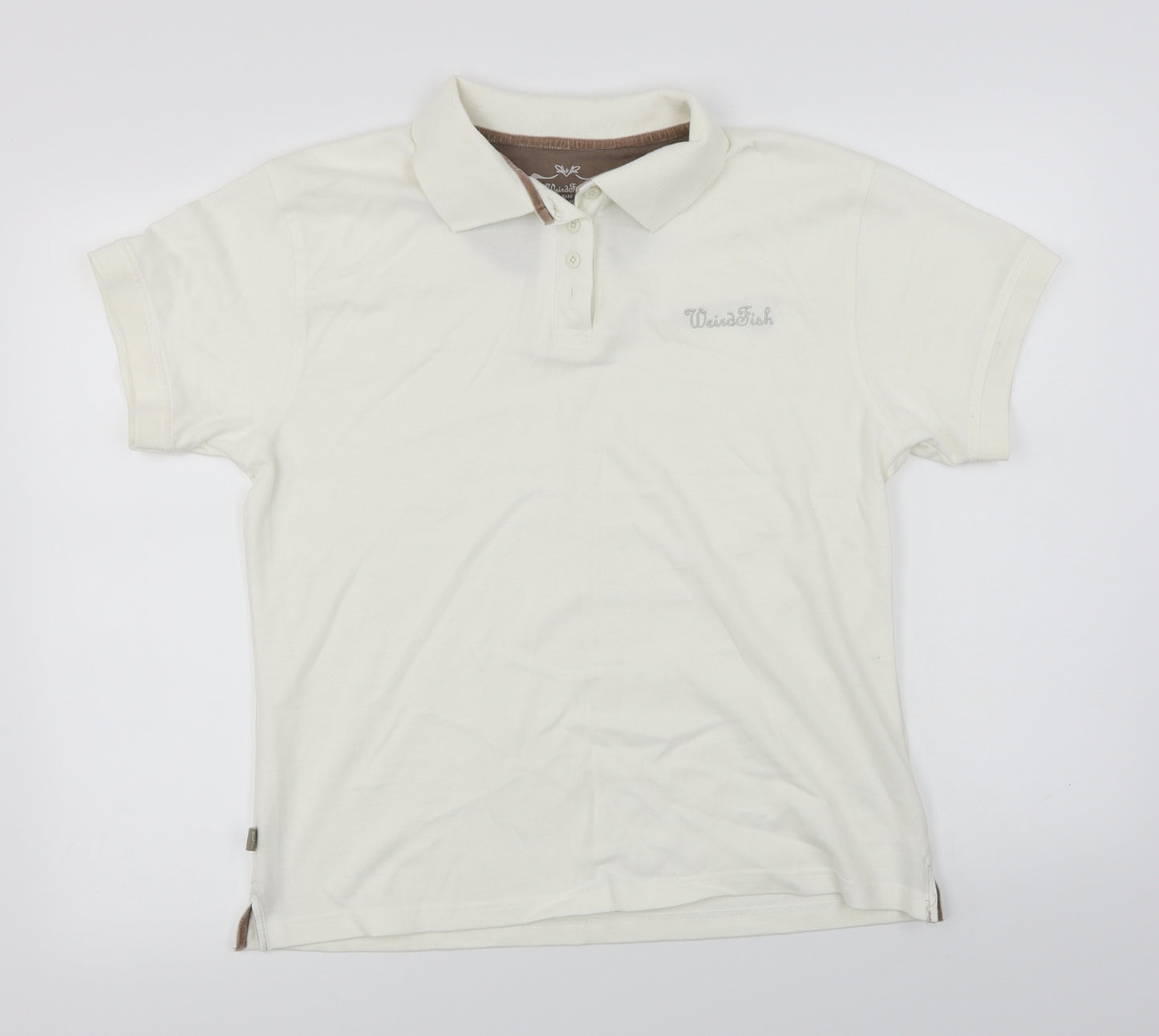 Weird Fish  Mens Ivory    Polo Size XL