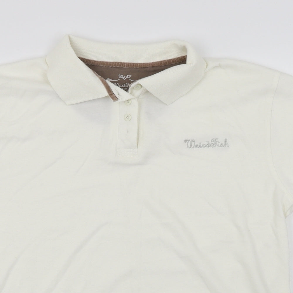 Weird Fish  Mens Ivory    Polo Size XL