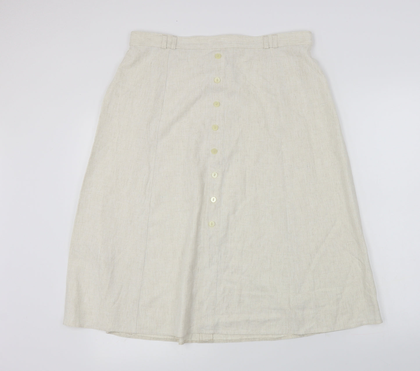 Marks and Spencer  Womens Ivory   A-Line Skirt Size 18