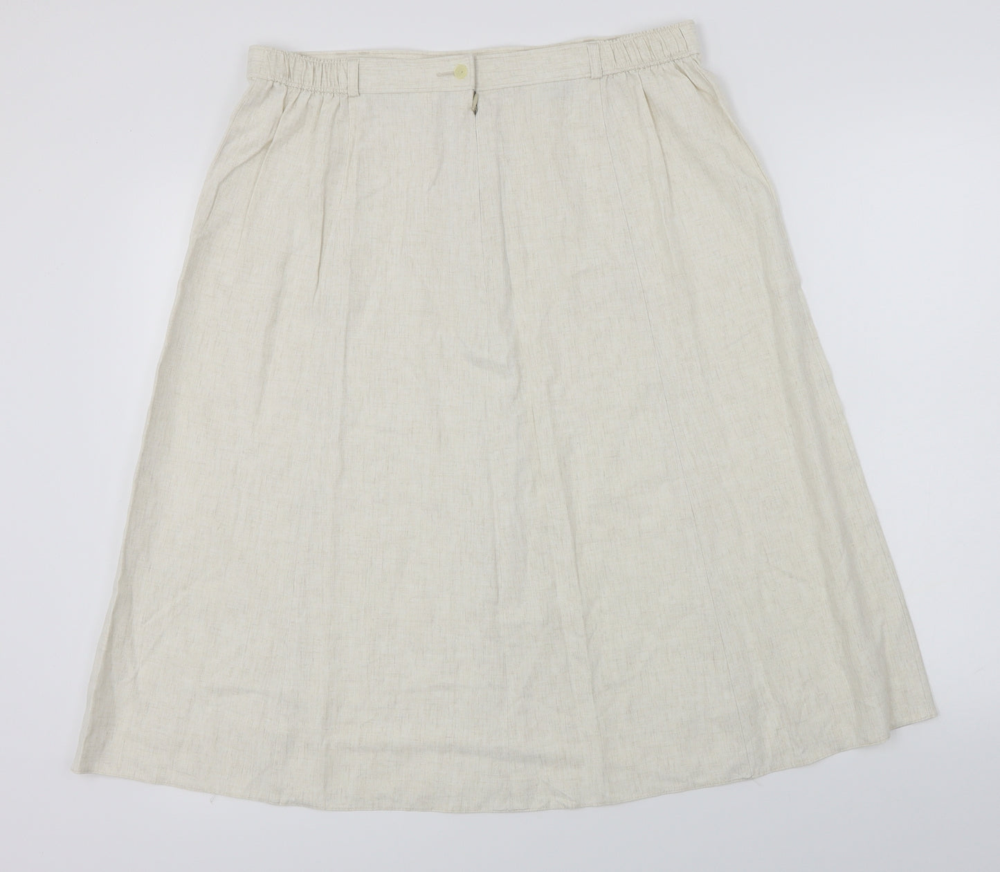 Marks and Spencer  Womens Ivory   A-Line Skirt Size 18