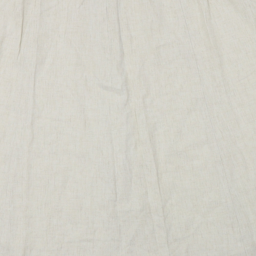 Marks and Spencer  Womens Ivory   A-Line Skirt Size 18