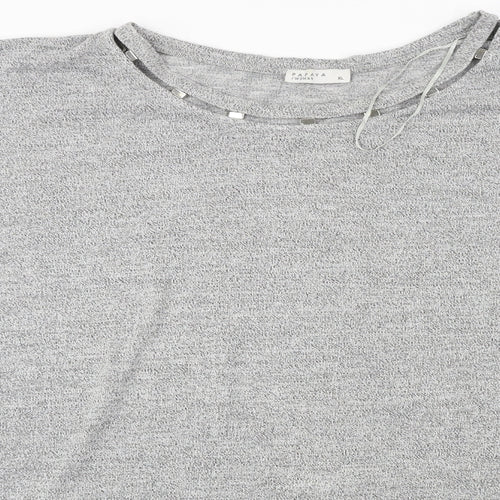 Papaya  Womens Grey   Pullover Jumper Size XL