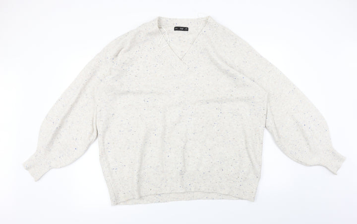 F&F  Womens Beige   Pullover Jumper Size 2