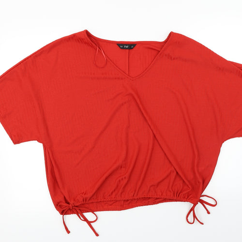 F&F  Womens Red   Basic Blouse Size 18