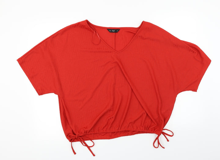 F&F  Womens Red   Basic Blouse Size 18
