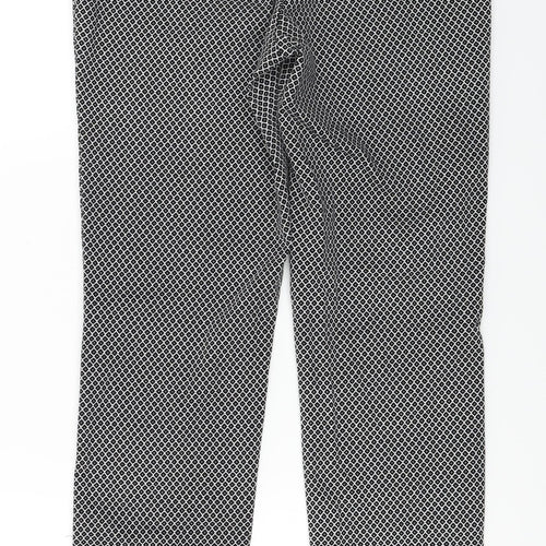H&M  Womens Black   Trousers  Size 8 L25 in