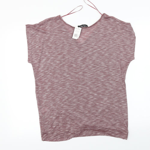 Select  Womens Red   Basic T-Shirt Size 12