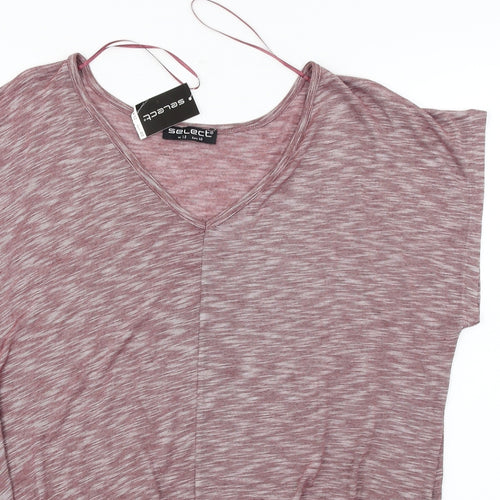 Select  Womens Red   Basic T-Shirt Size 12