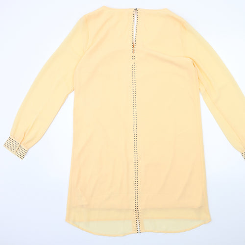 VILLA Womens Beige  Rayon Shift  Size L