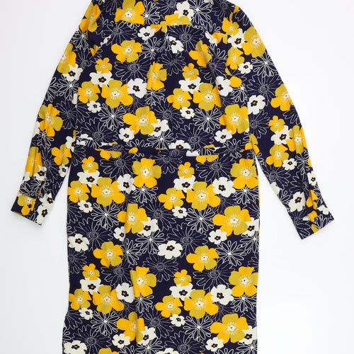 label be Womens Blue Floral  Shift  Size 10