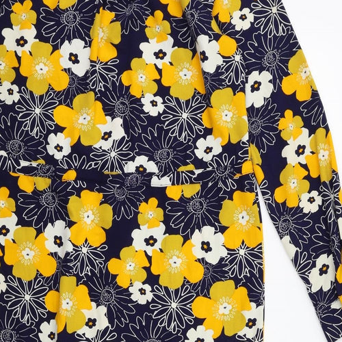 label be Womens Blue Floral  Shift  Size 10