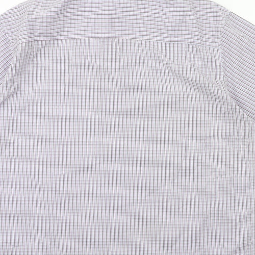 NEXT Mens Purple Check   Button-Up Size XL