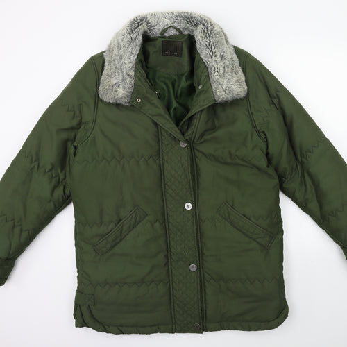 Damo Womens Green   Overcoat Coat Size 12