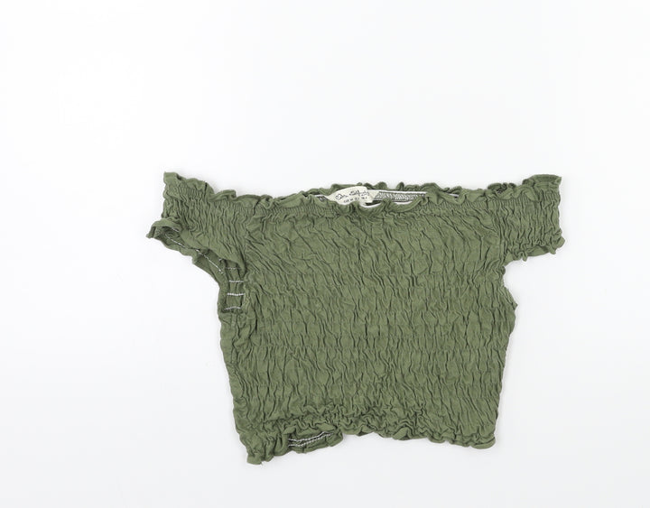 Miss Selfridge Womens Green   Basic Blouse Size 6