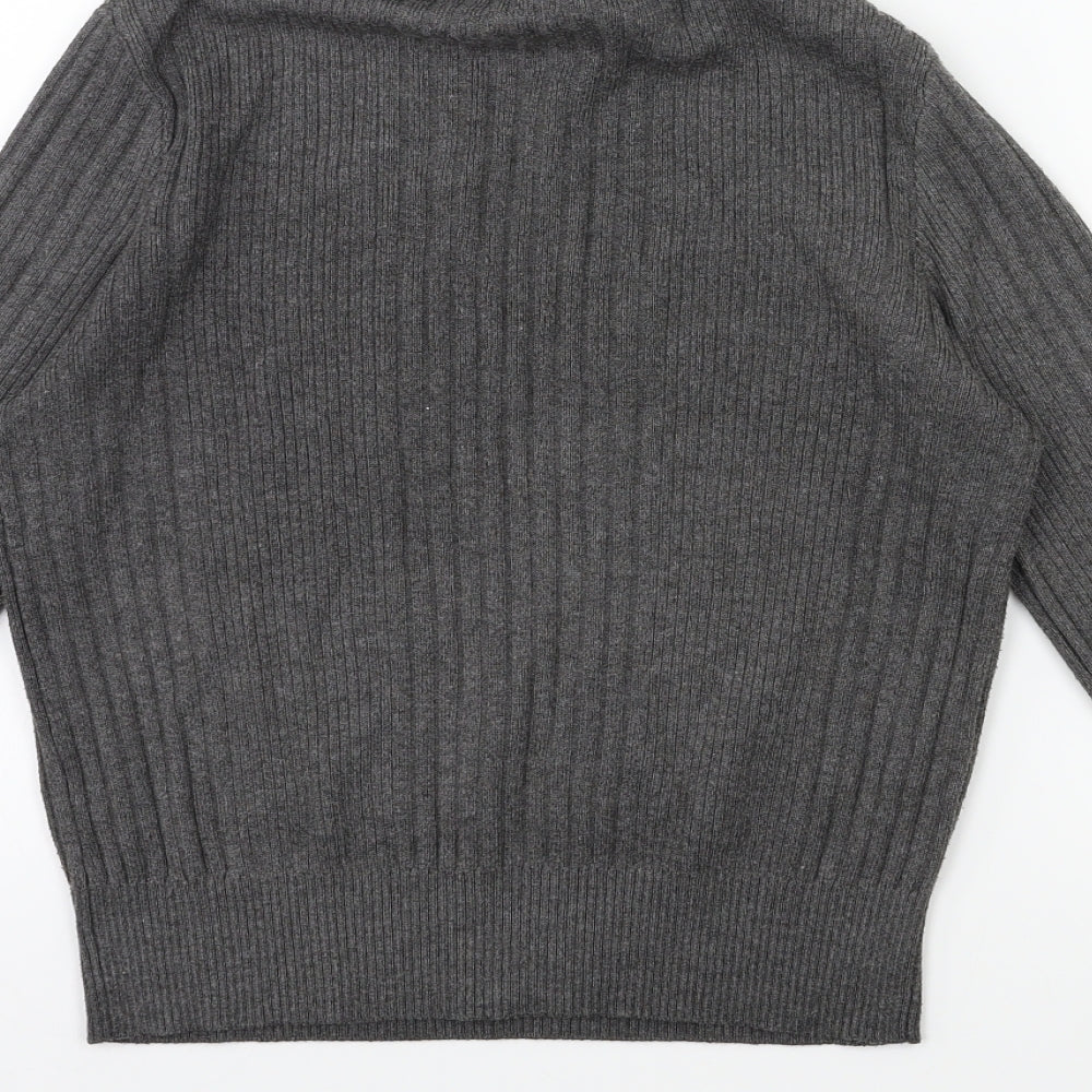 ASOS Womens Grey  Knit Pullover Jumper Size 8
