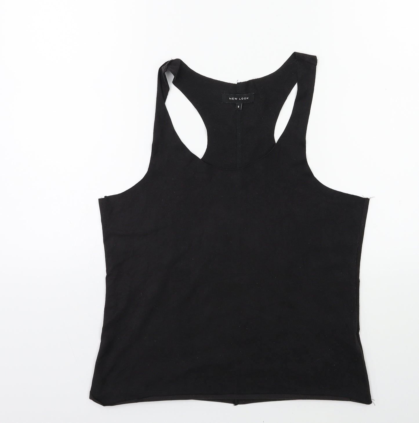 New Look Womens Black   Basic Tank Size 8