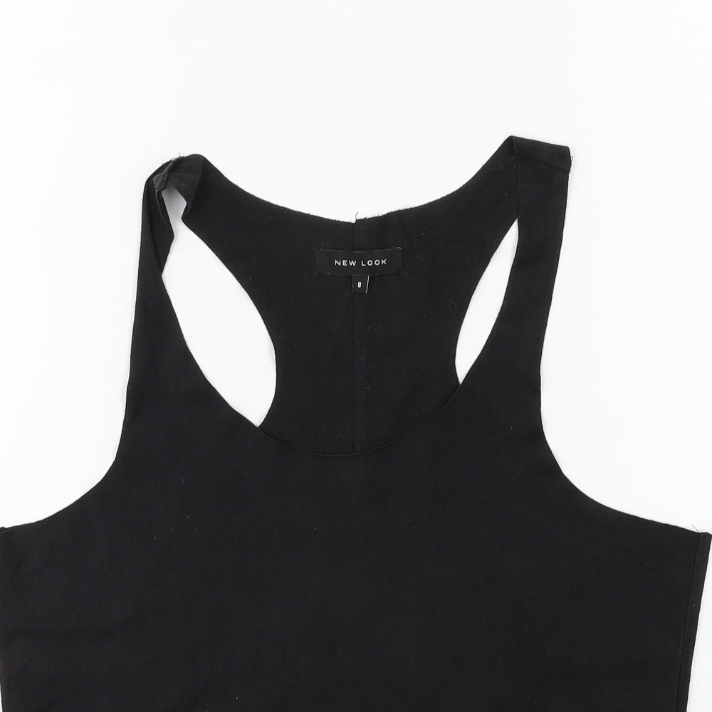 New Look Womens Black   Basic Tank Size 8